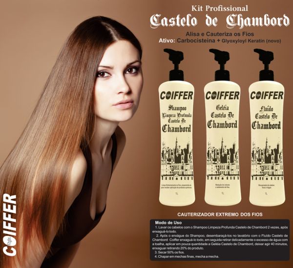 Kit Profissional Castelo de Chaboard Coiffer 3x1 litro